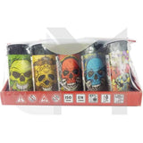 4Smoke Refillable Flat Printed Lighters 25 Pack - XHD8111