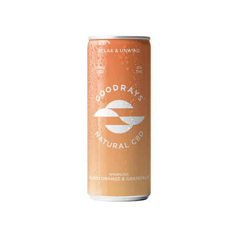 Goodrays 30mg CBD Blood Orange & Grapefruit Seltzer 250ml