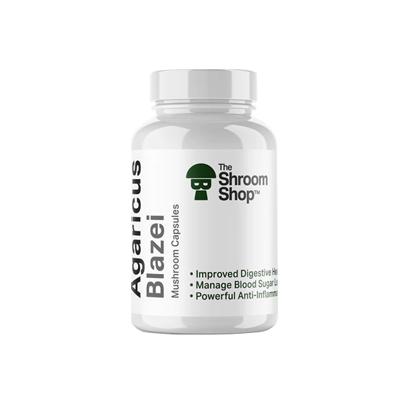 The Shroom Shop Agaricus Blazei 45000mg Capsules - 90 Caps