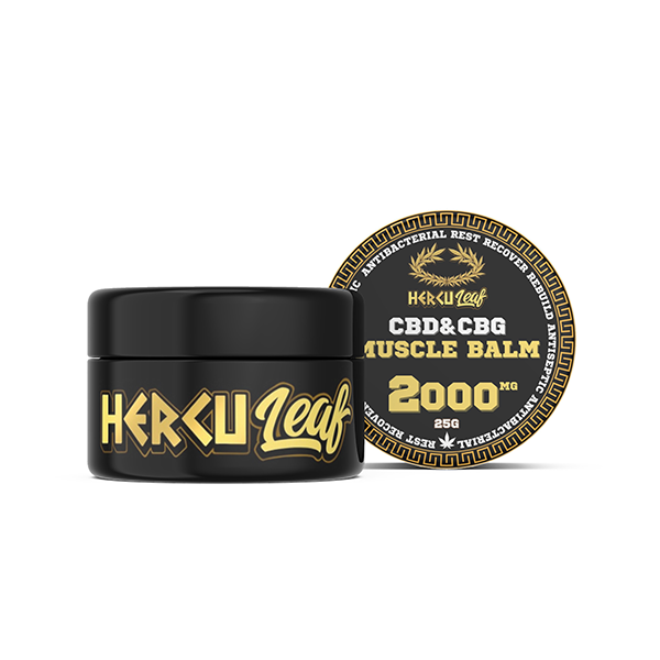 HercuLeaf 2000mg CBD & CBG Muscle Balm - 25ml