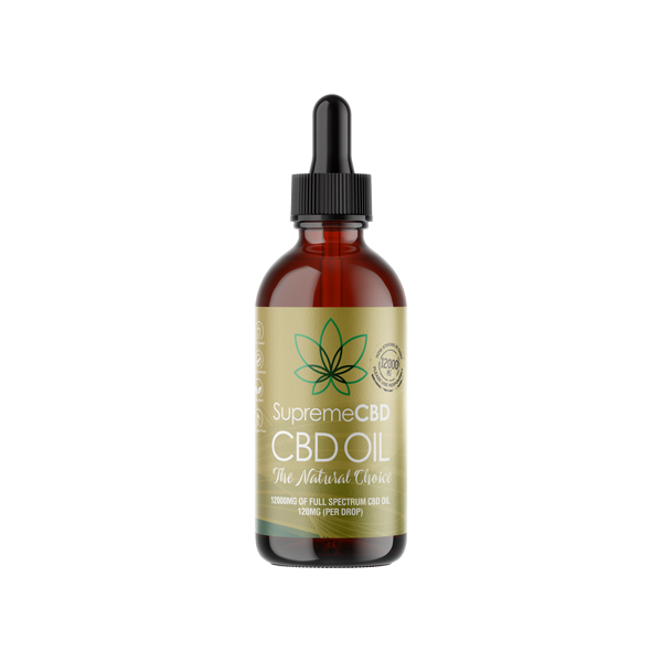 Supreme CBD 12000mg Full Spectrum CBD Tincture Oil - 100ml