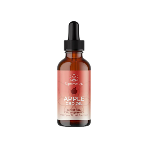 Supreme CBD 1000mg Broad Spectrum Apple CBD Oil - 30ml