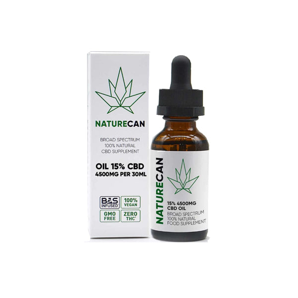 Naturecan 15% 4500mg CBD Broad Spectrum MCT Oil 30ml