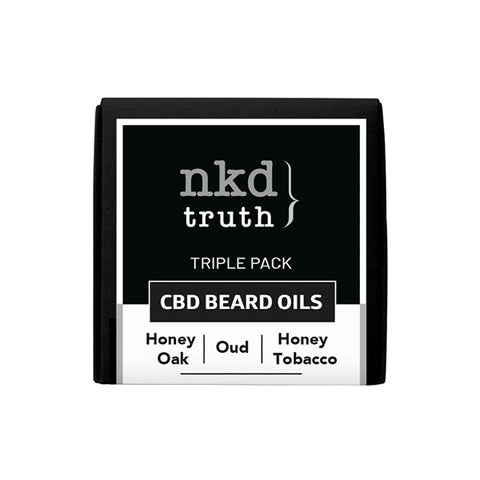 NKD 50mg CBD Infused Speciality Beard Oils Gift Set