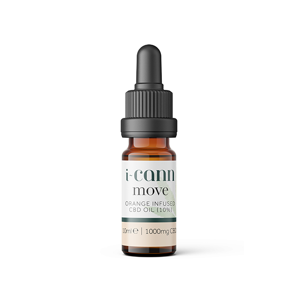 i-Cann Move 10% Orange Infused CBD Oil - 10ml