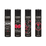 40 Clipper Refillable Printed Design Classic Lighters