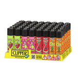 40 Clipper Refillable Printed Design Classic Lighters