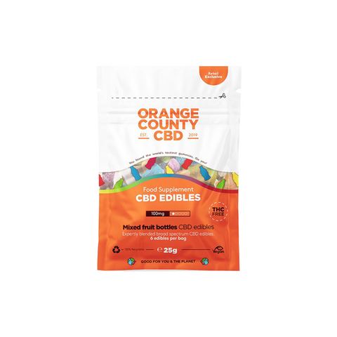 Orange County CBD 100mg CBD Gummy Fruit Bottles - Mini Grab Bag