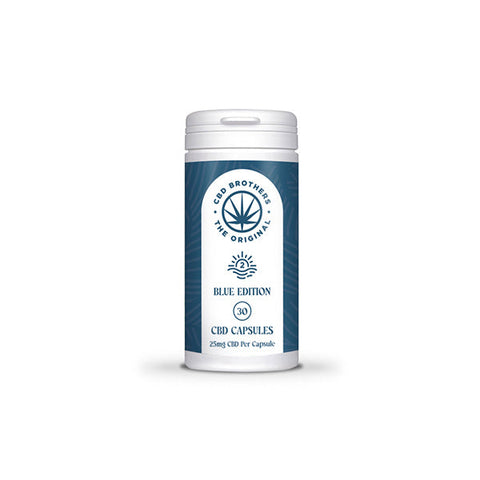 CBD Brothers Blue Edition 750mg CBD/CBDA Vegan Capsules - 30 Caps