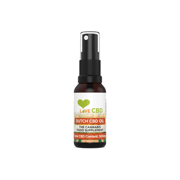 Love CBD 500mg Dutch CBD Oil Spray - 20ml