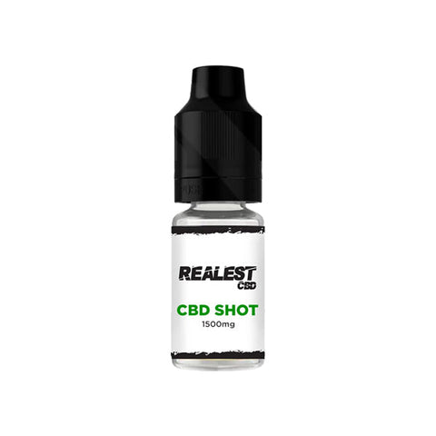 Realest CBD 1500mg CBD E-Liquid Booster Shot 10ml (BUY 1 GET 1 FREE)