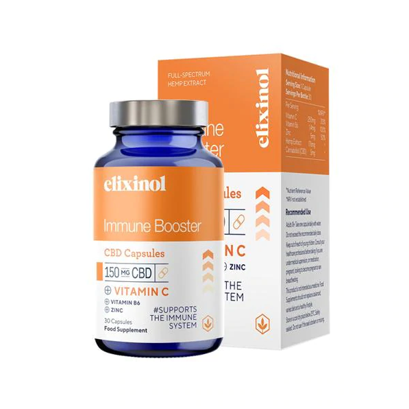 Elixinol 150mg CBD Capsules - Immune Booster